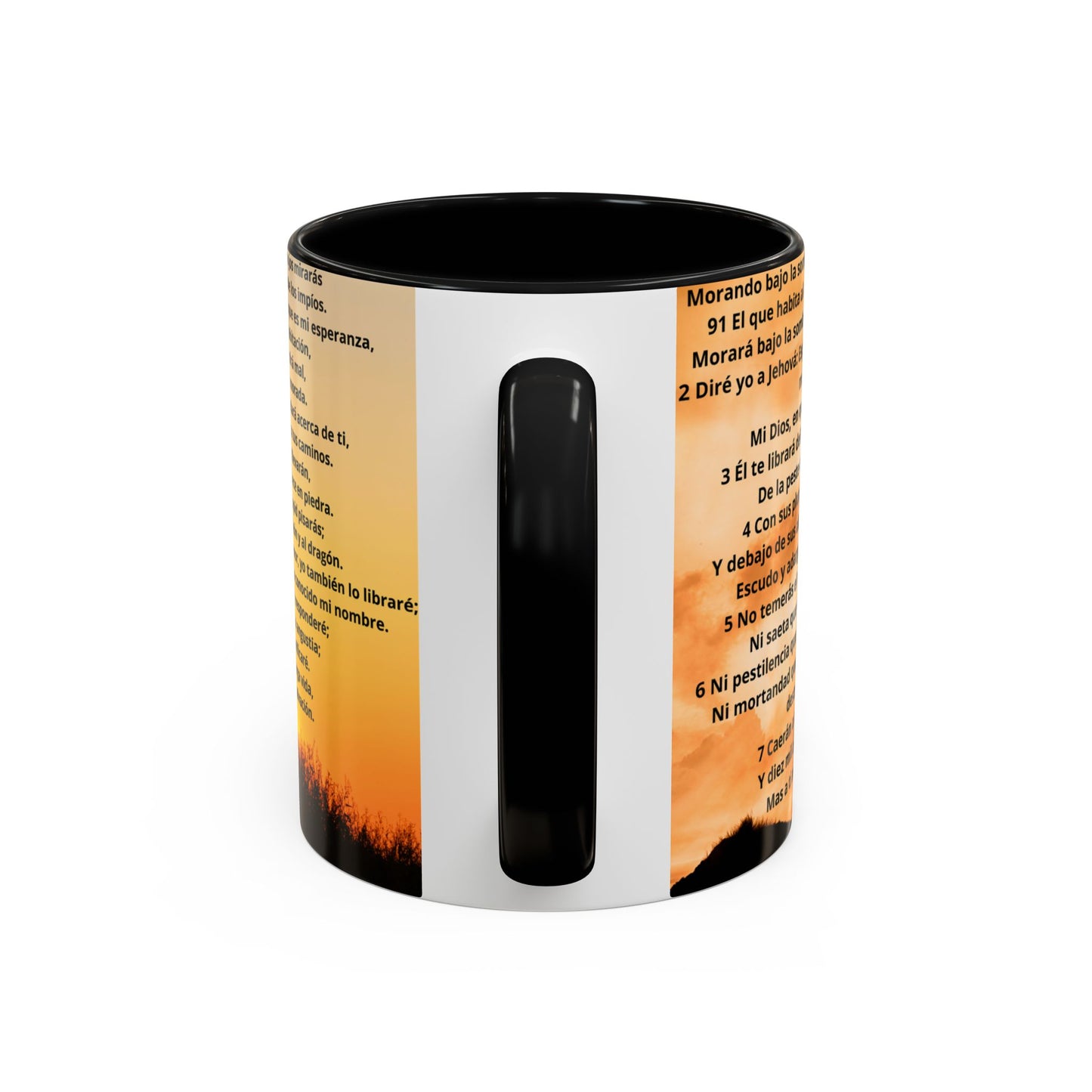 SALMO 91 Inspirational Coffee Mug, Motivational Mug, Gift for Coffee Lovers, Cozy Morning Vibes, Religious Gift
