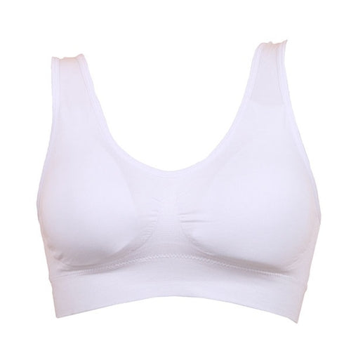 6XL Plus Size 1PC Women Girls Padded Seamless Bra