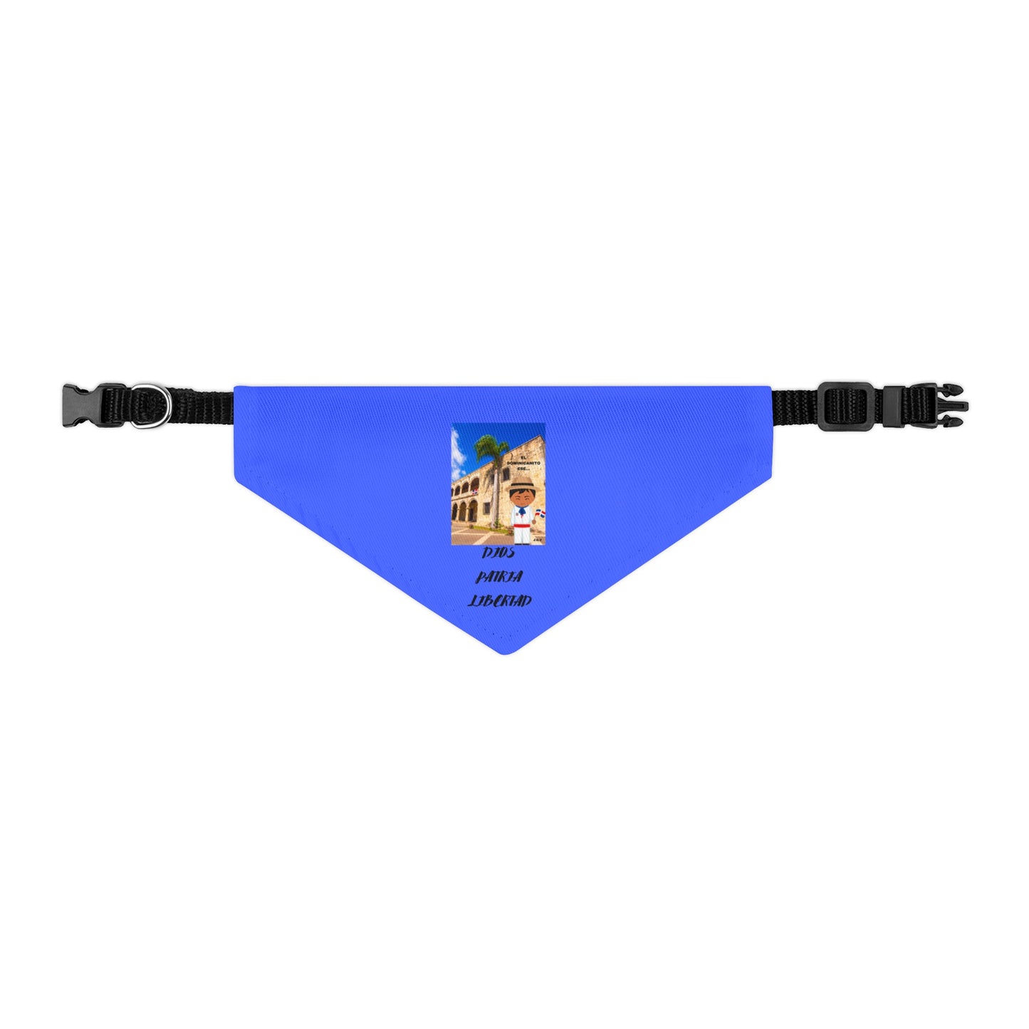 DIOS PATRIA LIBERTAD EL DOMINICANITO ESE Pet Bandana Collar