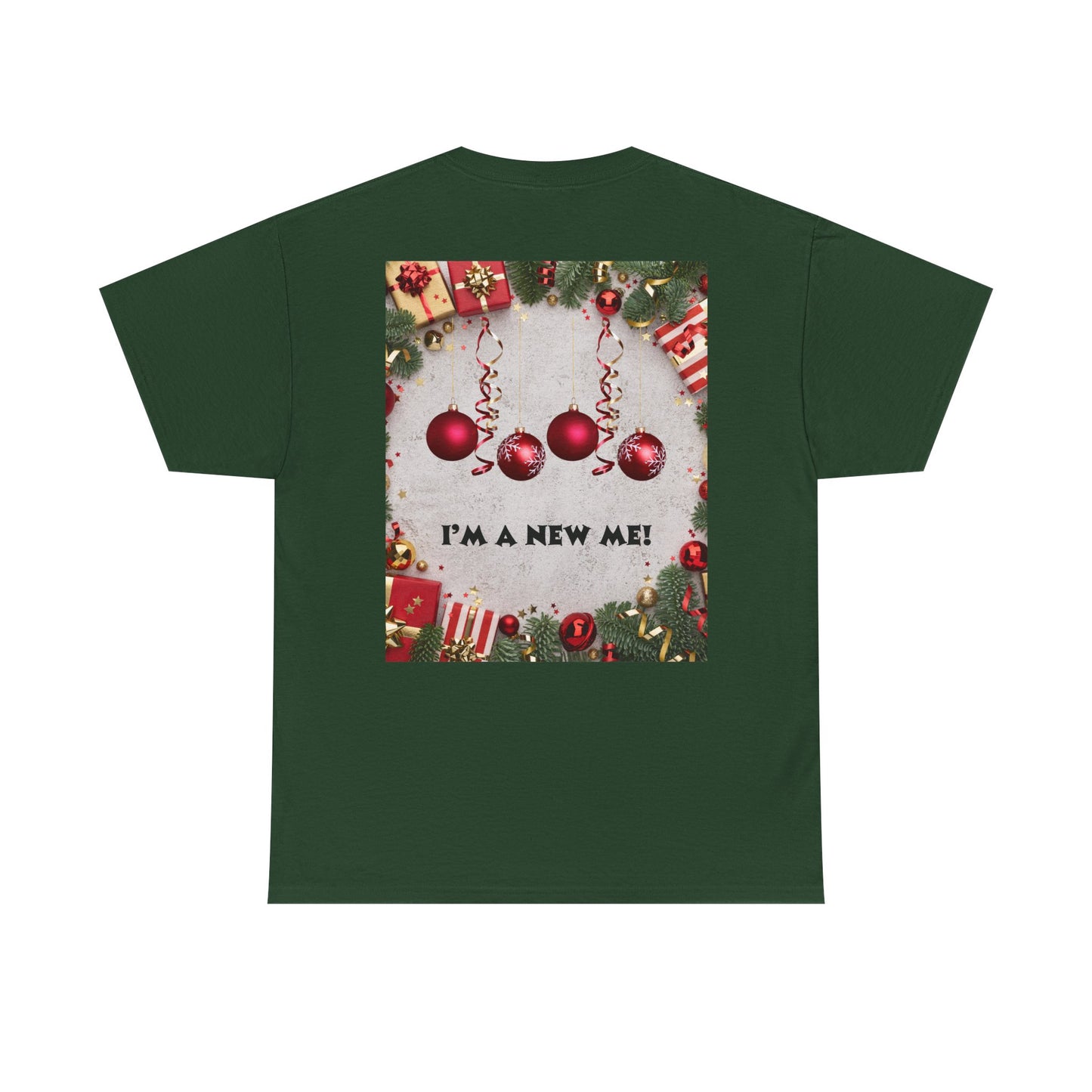 Christmas-Themed Unisex Heavy Cotton Tee, Holiday Gift, Festive Apparel, Family Gatherings, New Year Celebrations, Cute Christmas Shirt