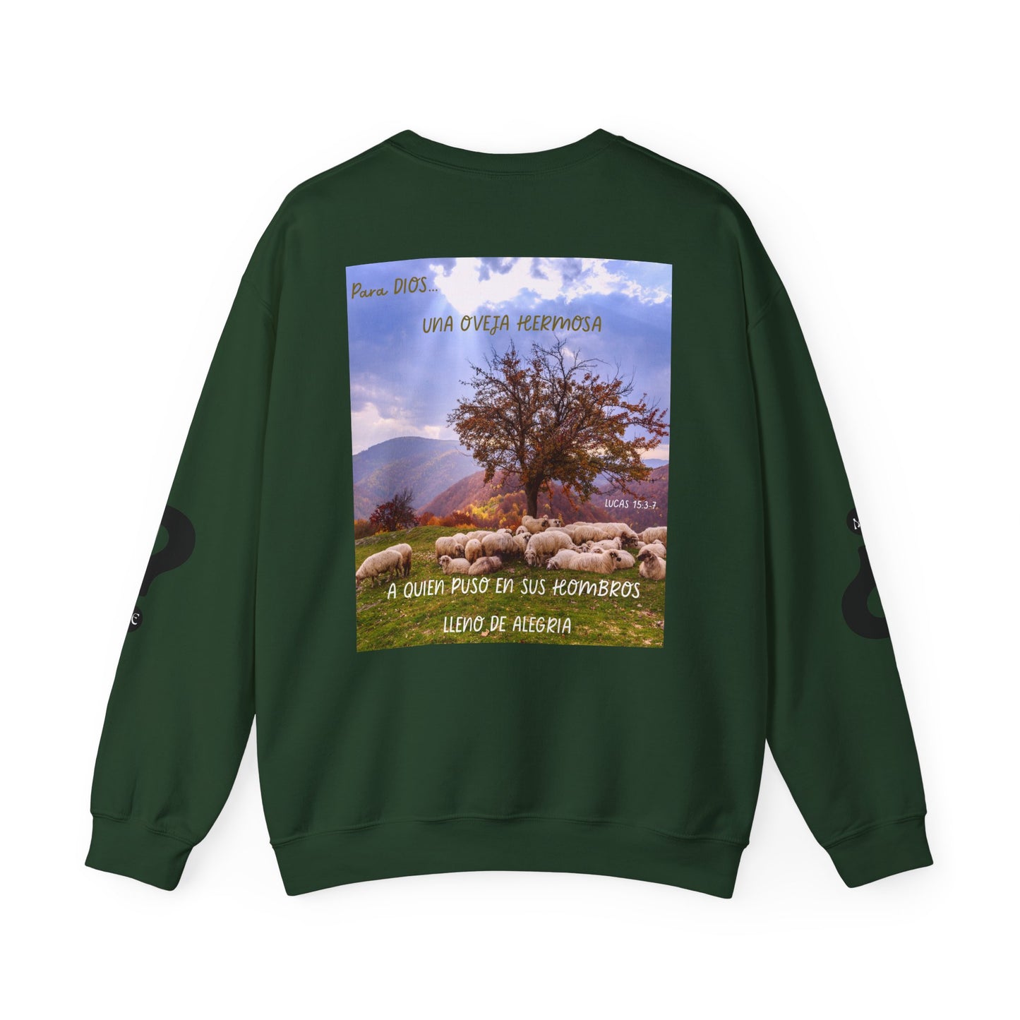 OVEJA NEGRA Crewneck Sweatshirt, Perfect Gift for Animal Lovers, Farmhouse Style, Pastoral Vibe, Ideal for Holidays