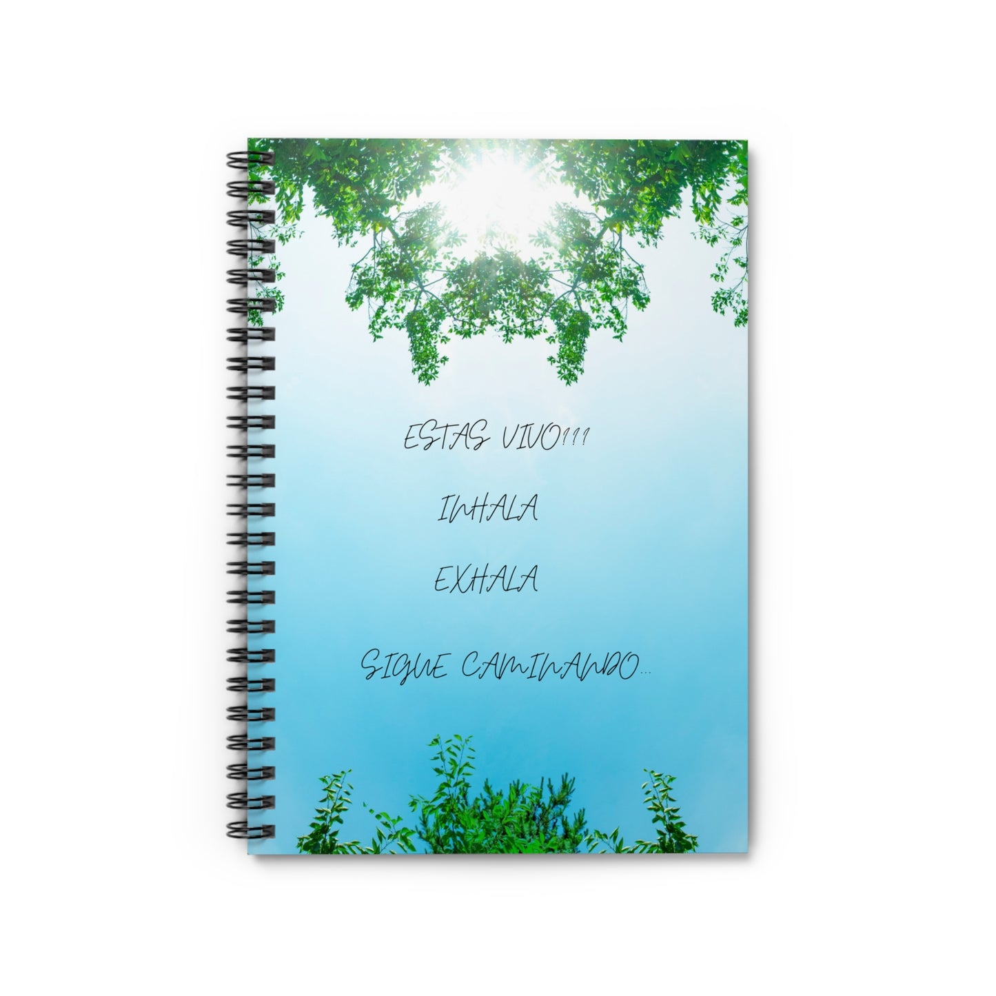 ESTAS VIVO? Inspirational Spiral Notebook - Ruled Line | Nature Design, Journaling, Gift for Self-Care, Student Supplies, Mindfulness