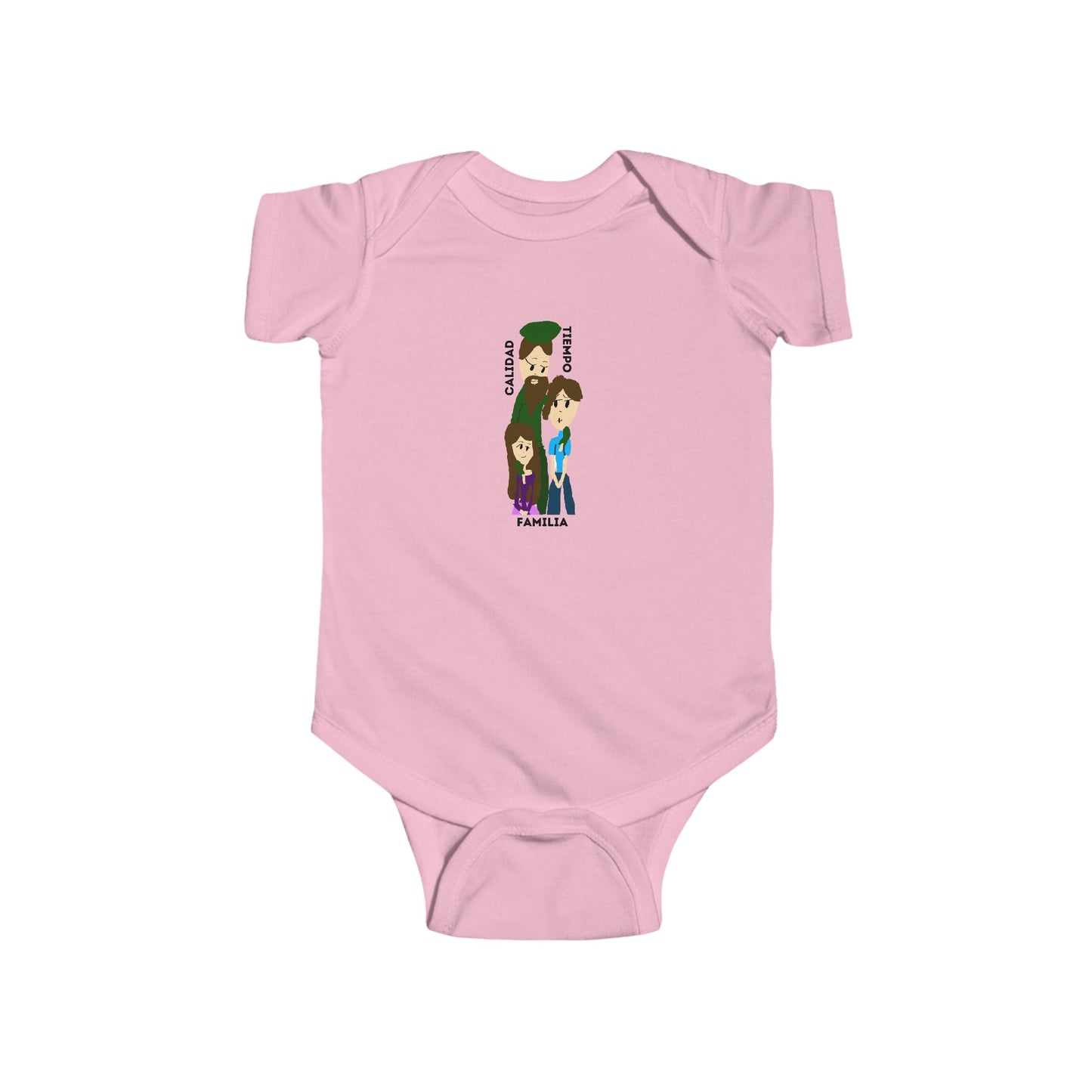 CALIDAD TIEMPO FAMILIA ISAAC IDYER ARTS DESINGS Infant Fine Jersey Bodysuit