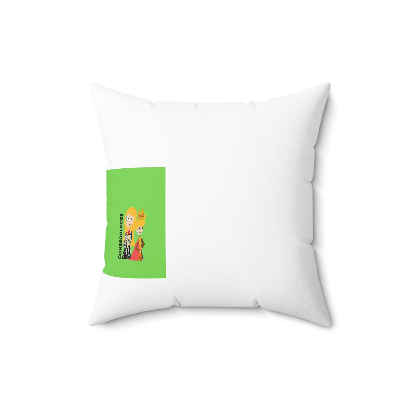 CONSEQUENCES ISAAC IDYER ARTS DESINGS Spun Polyester Square Pillow