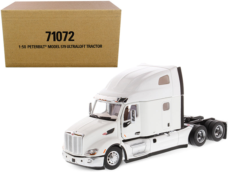 Peterbilt 579 UltraLoft Truck Tractor White \Transport Series\" 1/50