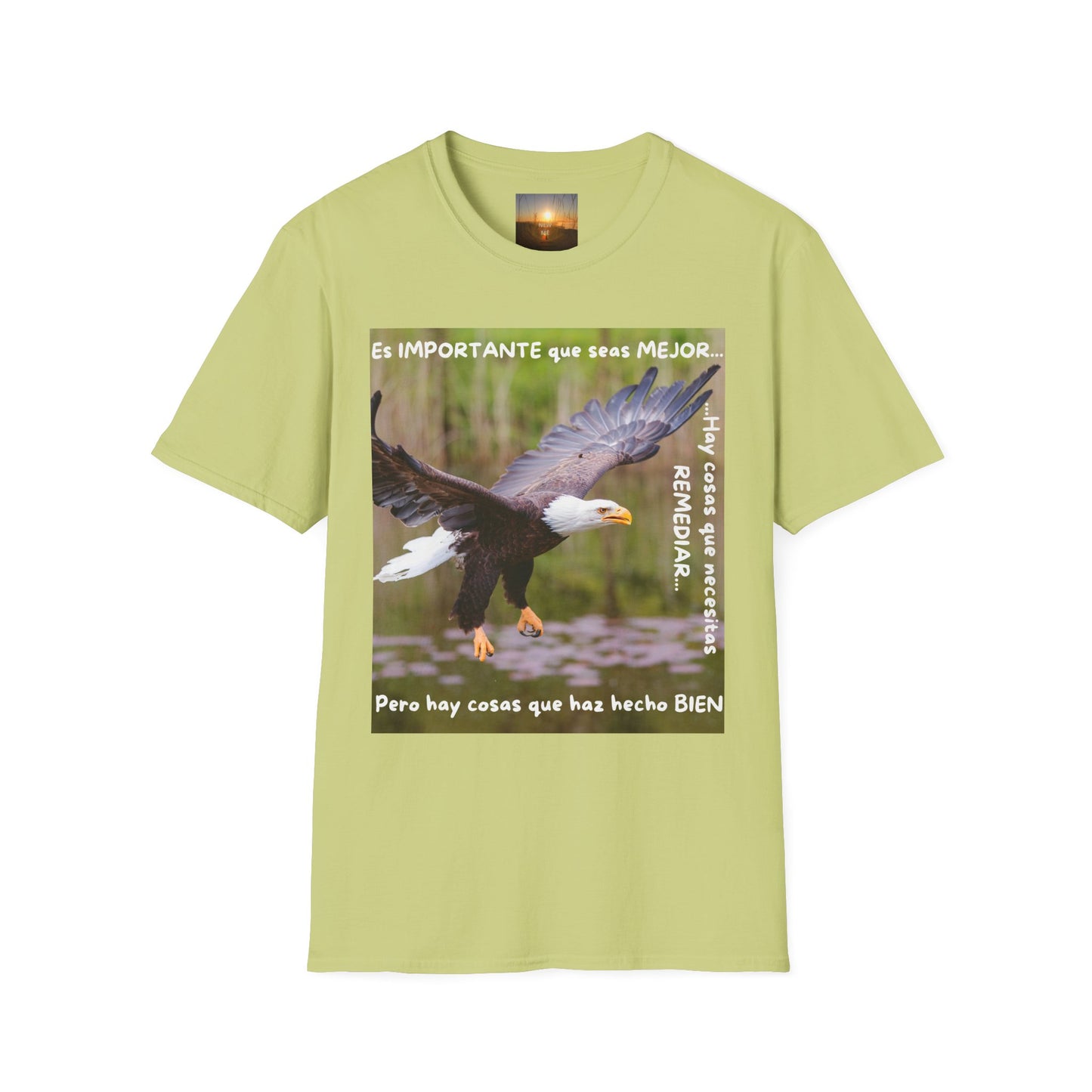 Puedes ser MEJOR Inspirational Eagle T-Shirt, Motivational Aviary Tee, Unisex Graphic Shirt, Perfect Gift for Nature Lovers