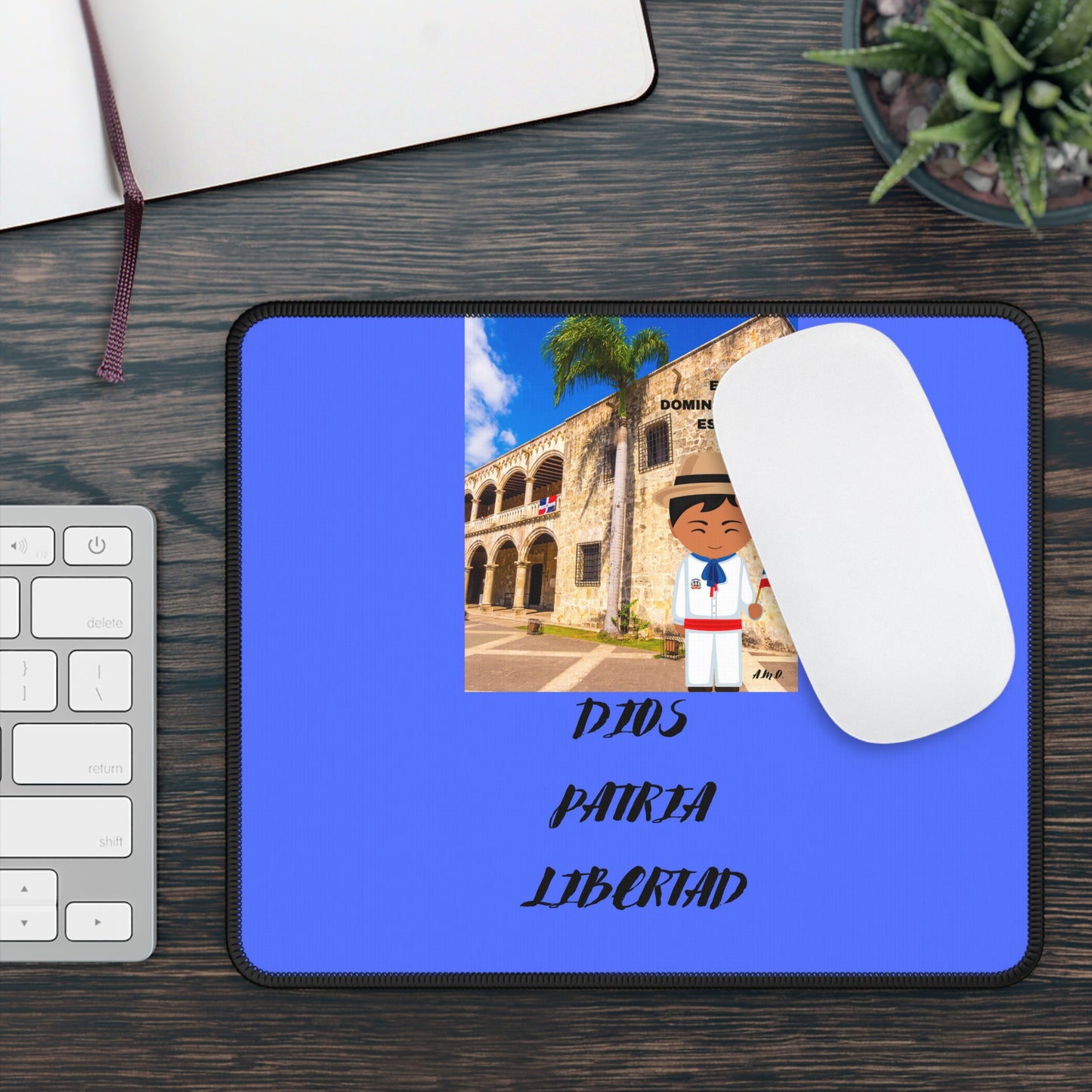 DIOS PATRIA LIBERTAD EL DOMINICANITO ESE Gaming Mouse Pad