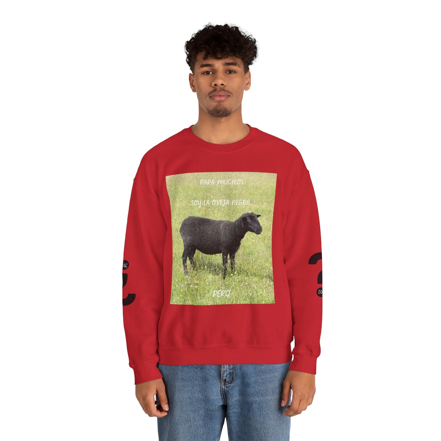 OVEJA NEGRA Crewneck Sweatshirt, Perfect Gift for Animal Lovers, Farmhouse Style, Pastoral Vibe, Ideal for Holidays