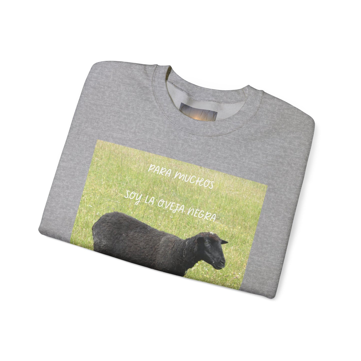 OVEJA NEGRA Crewneck Sweatshirt, Perfect Gift for Animal Lovers, Farmhouse Style, Pastoral Vibe, Ideal for Holidays