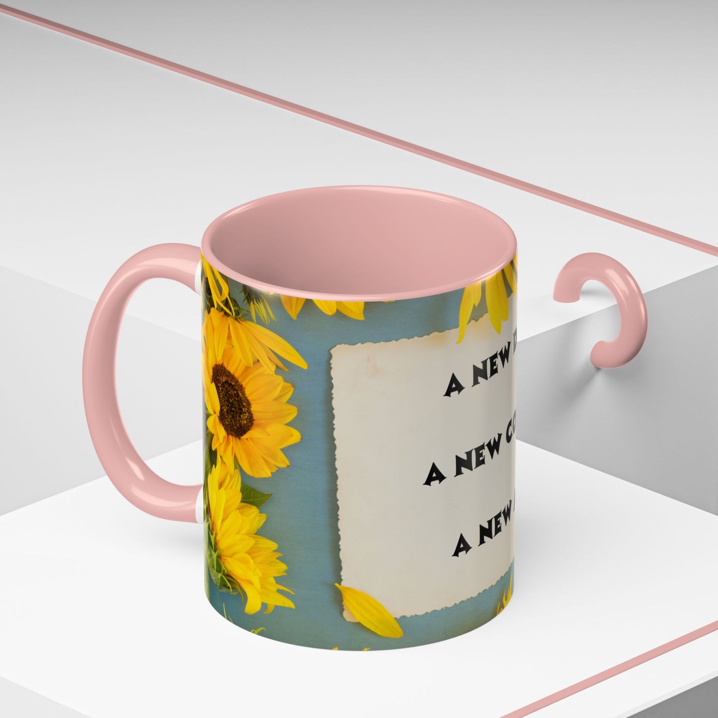 A NEW COFFEE A NEW DAY A NEW ME... Accent Coffee Mug, 11oz