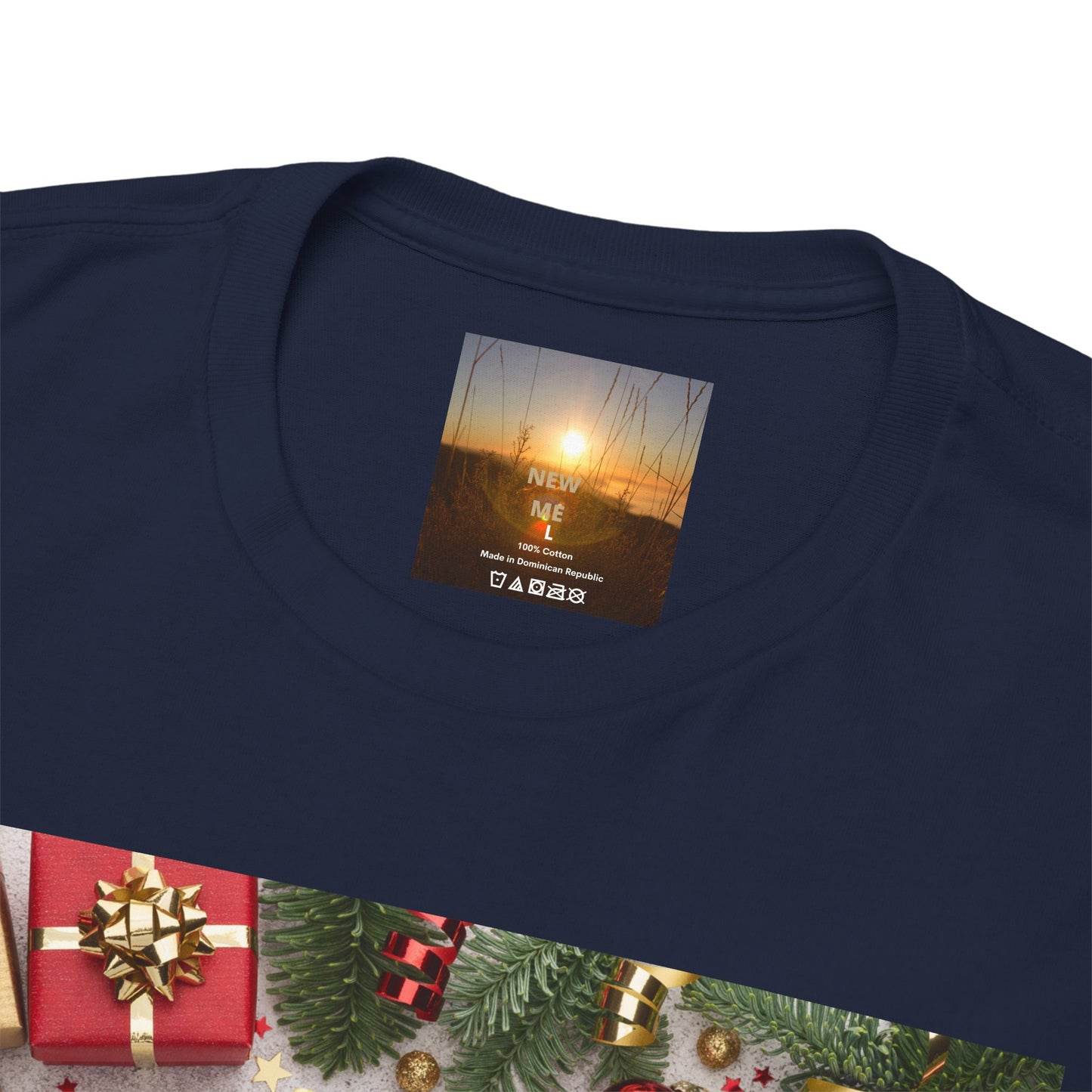 Christmas-Themed Unisex Heavy Cotton Tee, Holiday Gift, Festive Apparel, Family Gatherings, New Year Celebrations, Cute Christmas Shirt