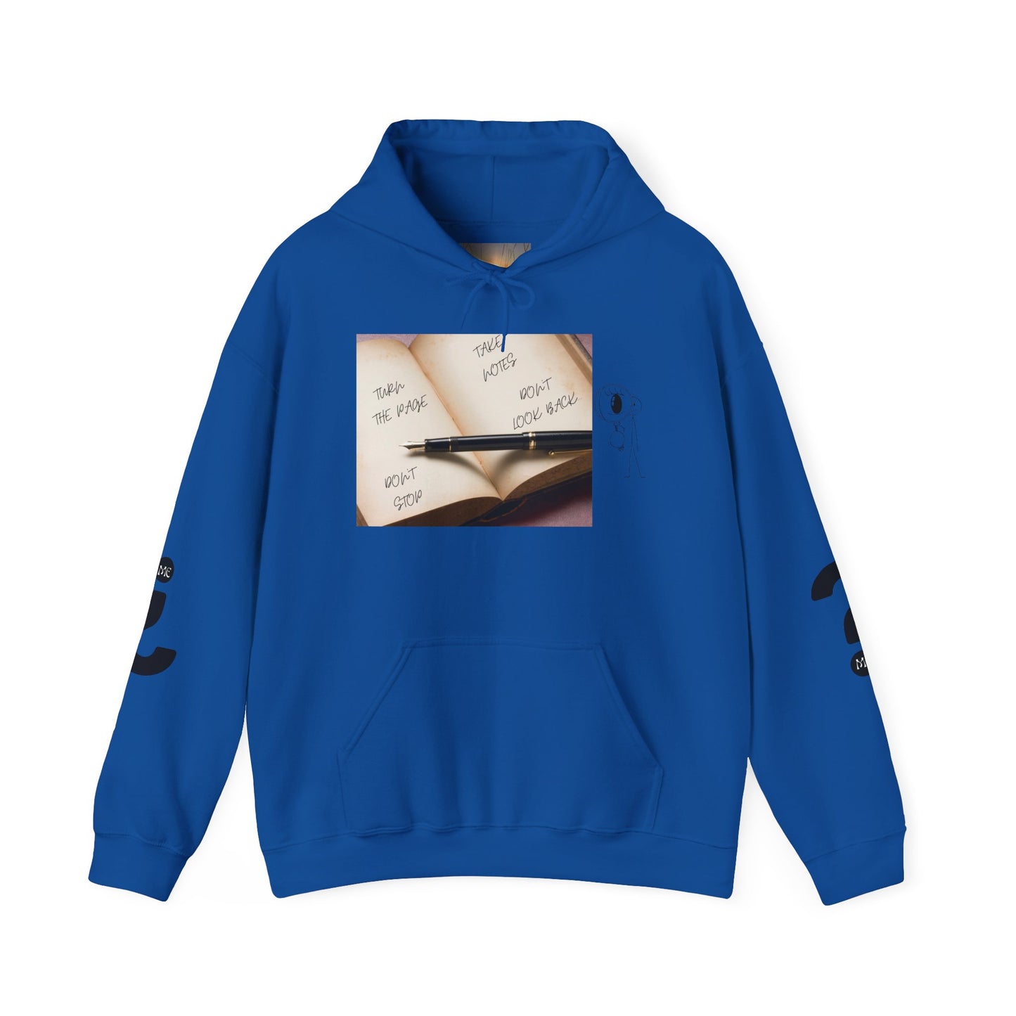 TURN THE PAGE Inspirational Quote Hoodie, Cozy Sweatshirt for Writers, Motivational Gift, Book Lover Apparel, Perfect for Holidays
