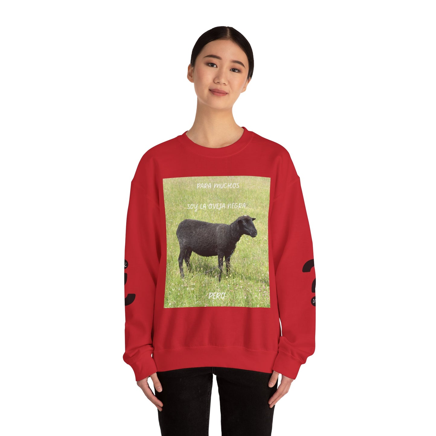 OVEJA NEGRA Crewneck Sweatshirt, Perfect Gift for Animal Lovers, Farmhouse Style, Pastoral Vibe, Ideal for Holidays