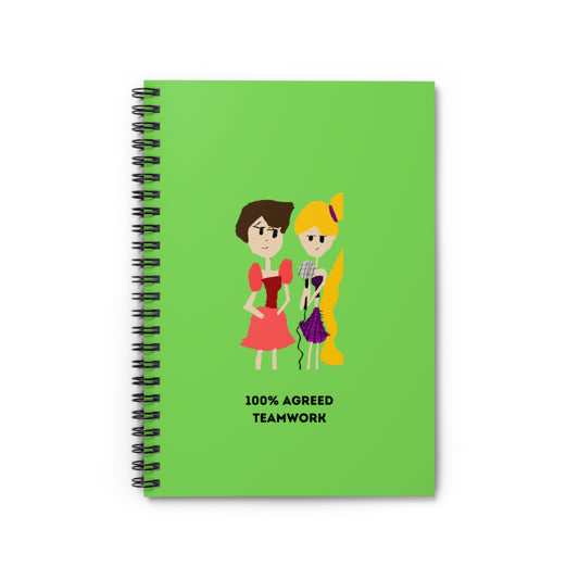 100 % AGREED TEAM WORKS Spiral Notebook - Ruled Line