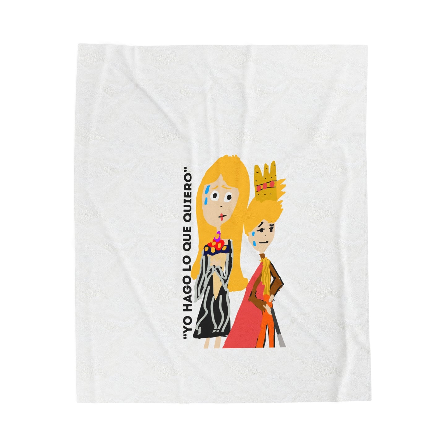 YO HAGO LO QUE QUIERO Velveteen Plush Blanket