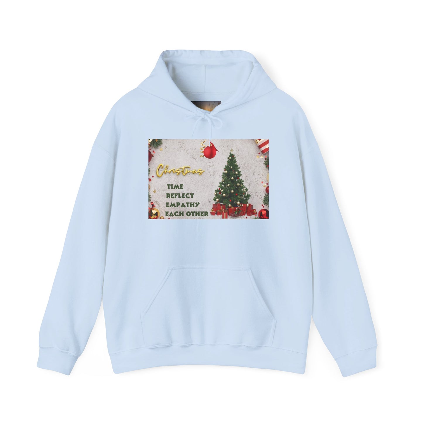 Christmas Vibe Hoodie, Festive Sweatshirt for Holiday Celebrations, Cozy Gift for Friends and Family, Unisex Winter Wear, Reflect Empathy