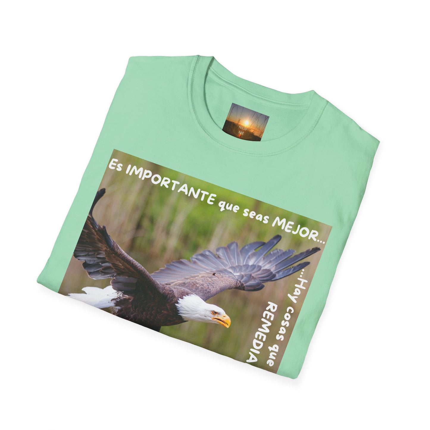 Puedes ser MEJOR Inspirational Eagle T-Shirt, Motivational Aviary Tee, Unisex Graphic Shirt, Perfect Gift for Nature Lovers