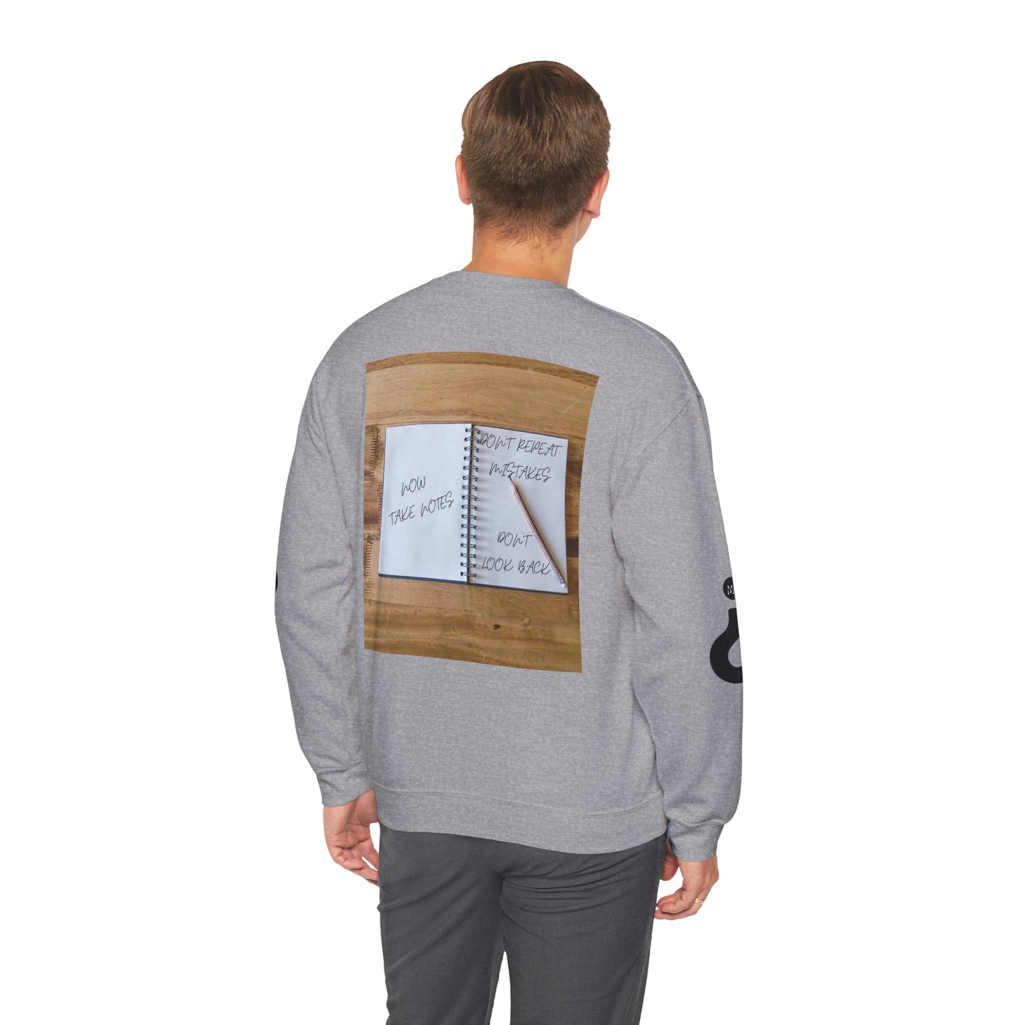 TURN THE PAGE Inspirational Sweatshirt for Note-Takers, Cozy Crewneck, Motivational Gift, Book Lovers, Back-to-School Apparel