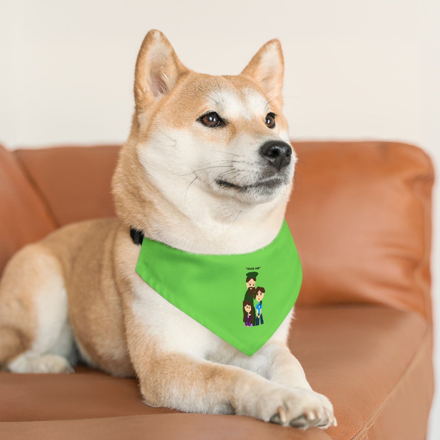 HUG ME ISAAC IDYER ARTS DESINGS Pet Bandana Collar