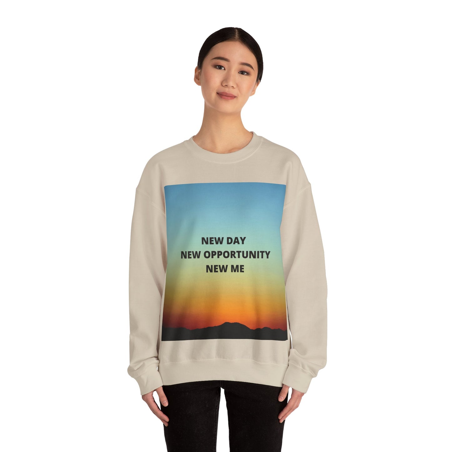 NEW DAY NEW OPPORTUNITY NEW ME Unisex Heavy Blend™ Crewneck Sweatshirt