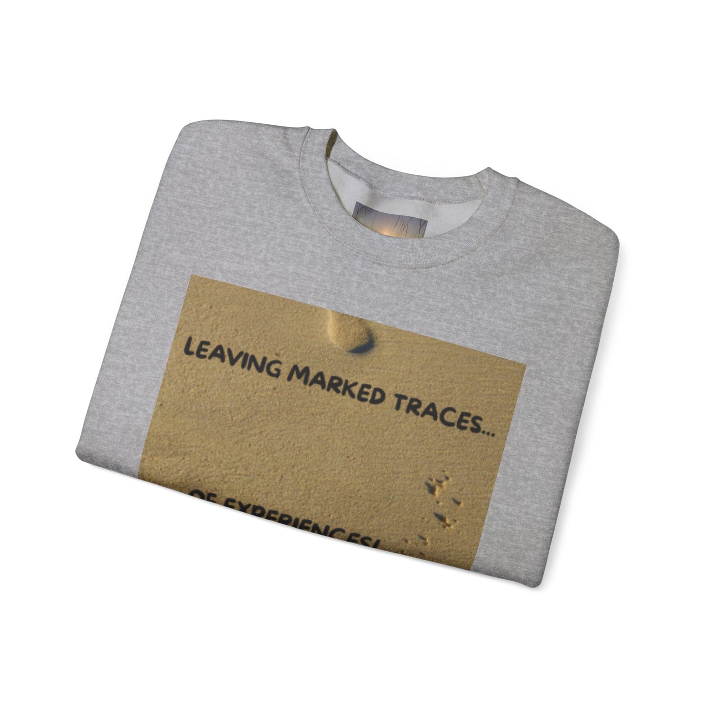 LEAVING MARKED TRACES New Beginnings Crewneck Sweatshirt | Inspirational Gift, Motivational Apparel, Unisex Fashion, Casual Wear, Self-Improvement