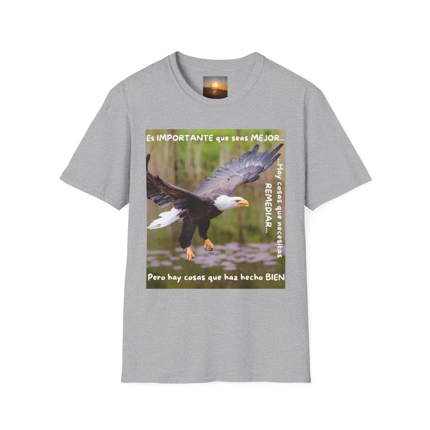 Puedes ser MEJOR Inspirational Eagle T-Shirt, Motivational Aviary Tee, Unisex Graphic Shirt, Perfect Gift for Nature Lovers