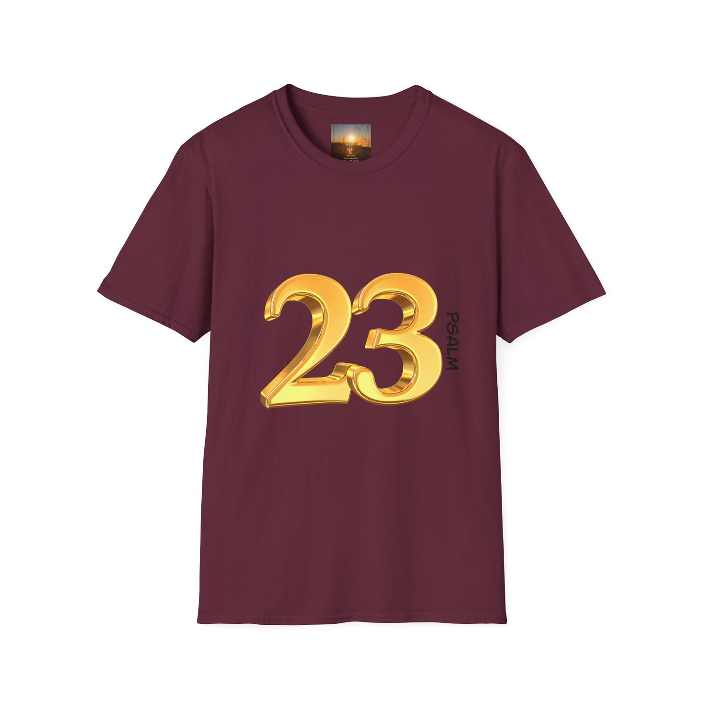 PSALM 23 Comfortable Faith-Inspired T-Shirt with Psalm 23 Design, Spiritual Tee, Christian Apparel, Inspirational Gifts, Everyday Wear