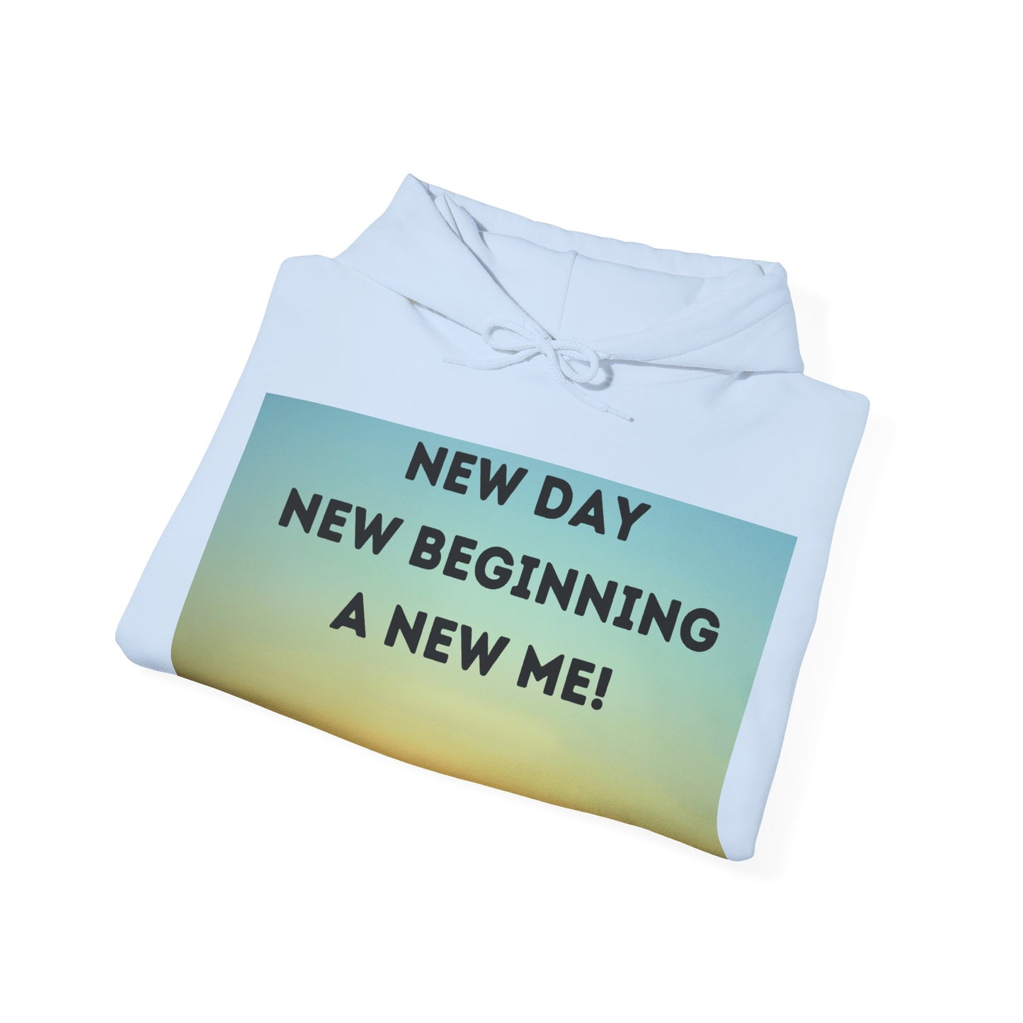 NEW DAY NEW BEGINNING A NEW ME Unisex Heavy Blend™ Hooded Sweatshirt