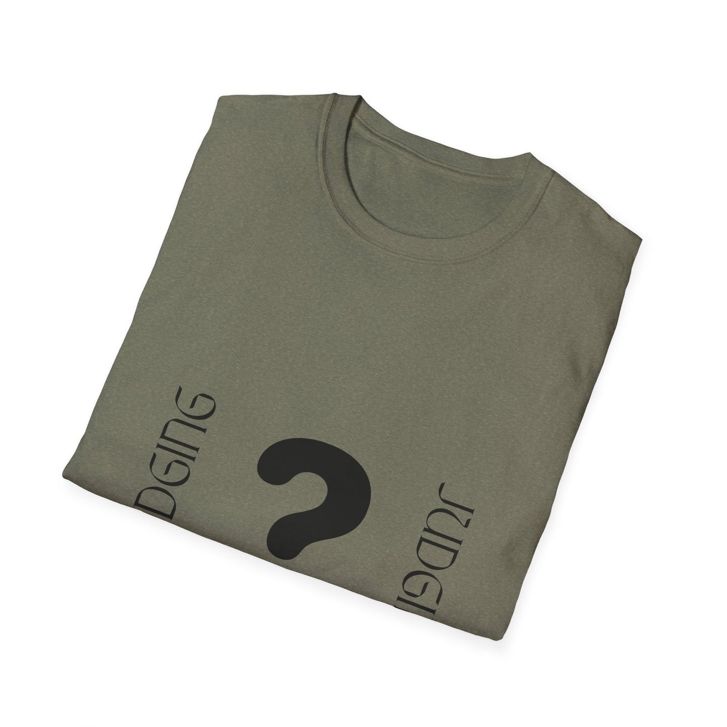 JUDGING Whimsical Unisex T-Shirt with Playful Door Design - Fun Gift for Friends, Casual Wear, Birthday Surprise, Everyday Humor, Quirky Style