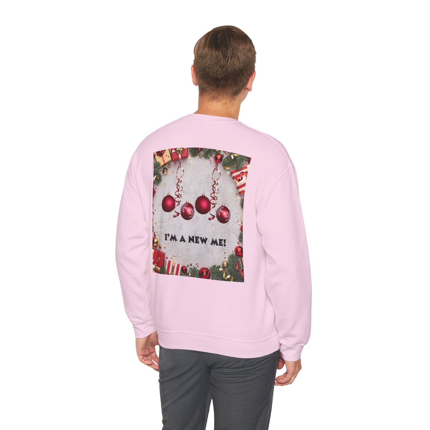 Cozy Christmas Sweatshirt - Reflect Empathy & Be A New You, Holiday Gift, Winter Fashion, Christmas Celebration, Unisex Crewneck