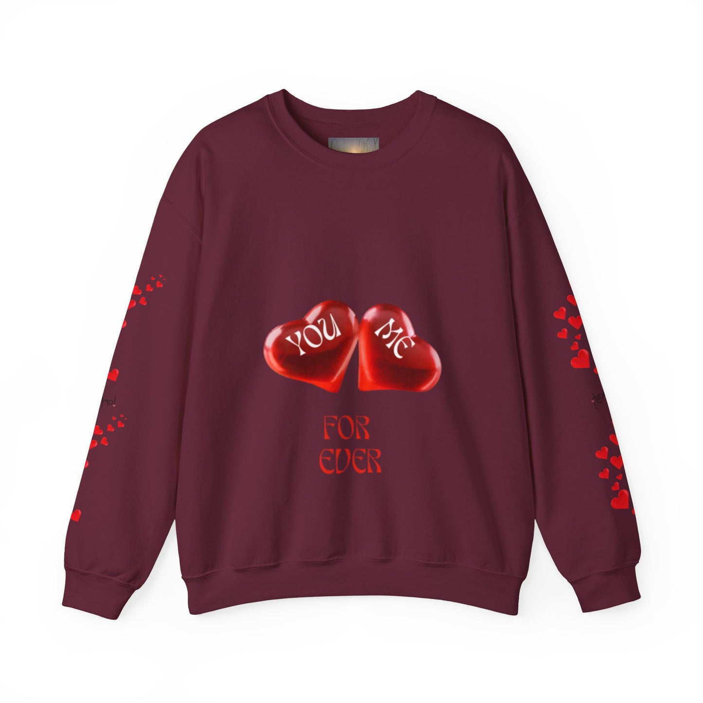 YOU AND ME Romantic Crewneck Sweatshirt, Valentine's Day Gift, Heart Sweatshirt, Unisex Love Hoodie, Couples Apparel