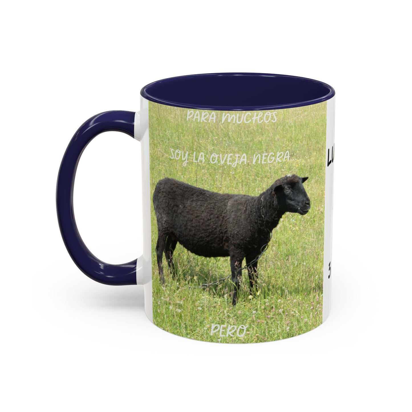 OVEJA NEGRA Personalized Accent Coffee Mug for Sheep Lovers, Custom Birthday Gift, Rustic Farmhouse Decor, Animal Mug, Unique Gift Idea