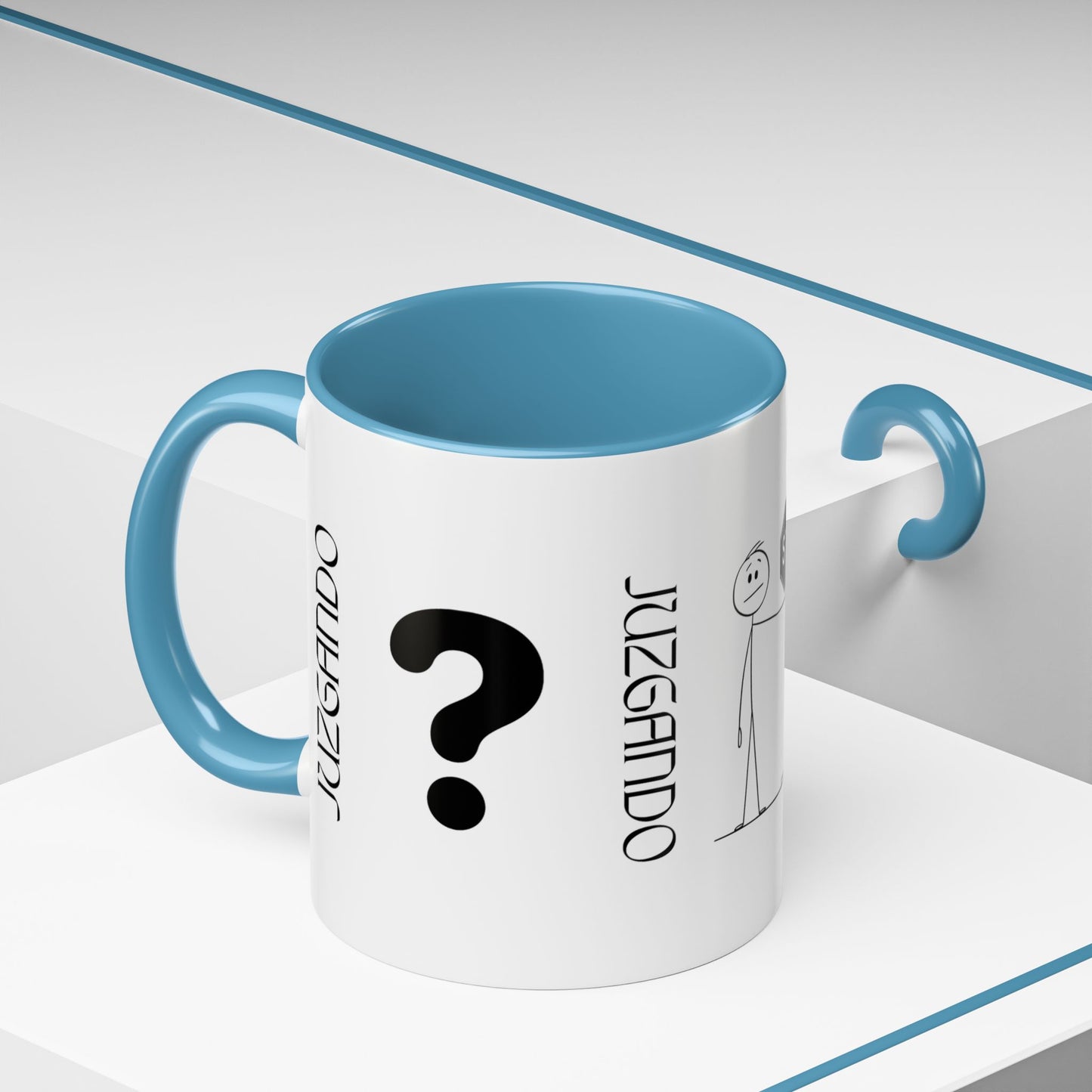 JUZGANDO Coffee Mug for Everyday Laughs, Funny Gift for Coffee Lovers, Quirky Office Mug, Unique Holiday Gift, Playful Drinkware