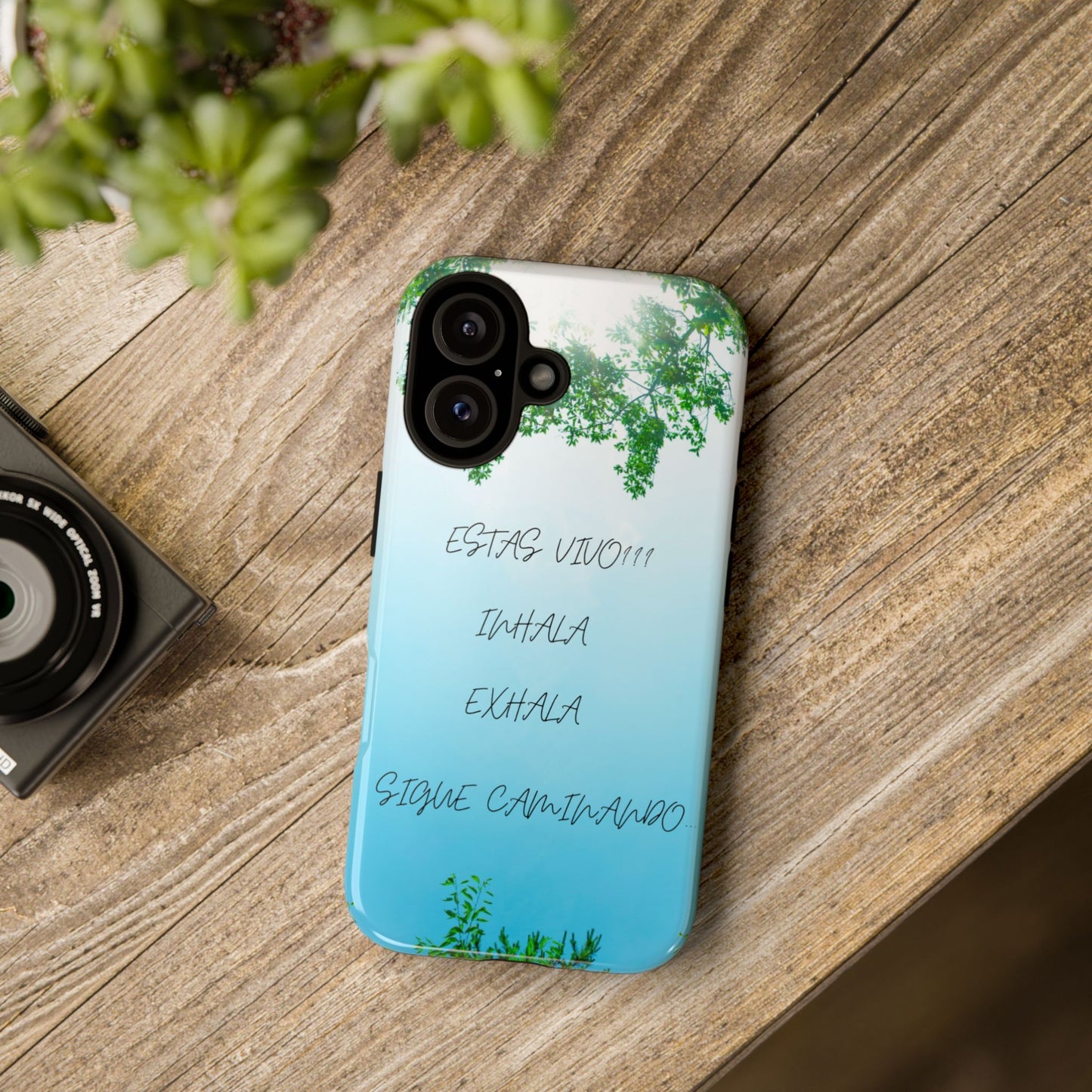 ESTAS VIVO Phone Case with Inspirational Quotes - Tough Cases | Motivational Cover, Unique Gifts, Nature Design, Mindfulness Accessory, Eco-Friendly