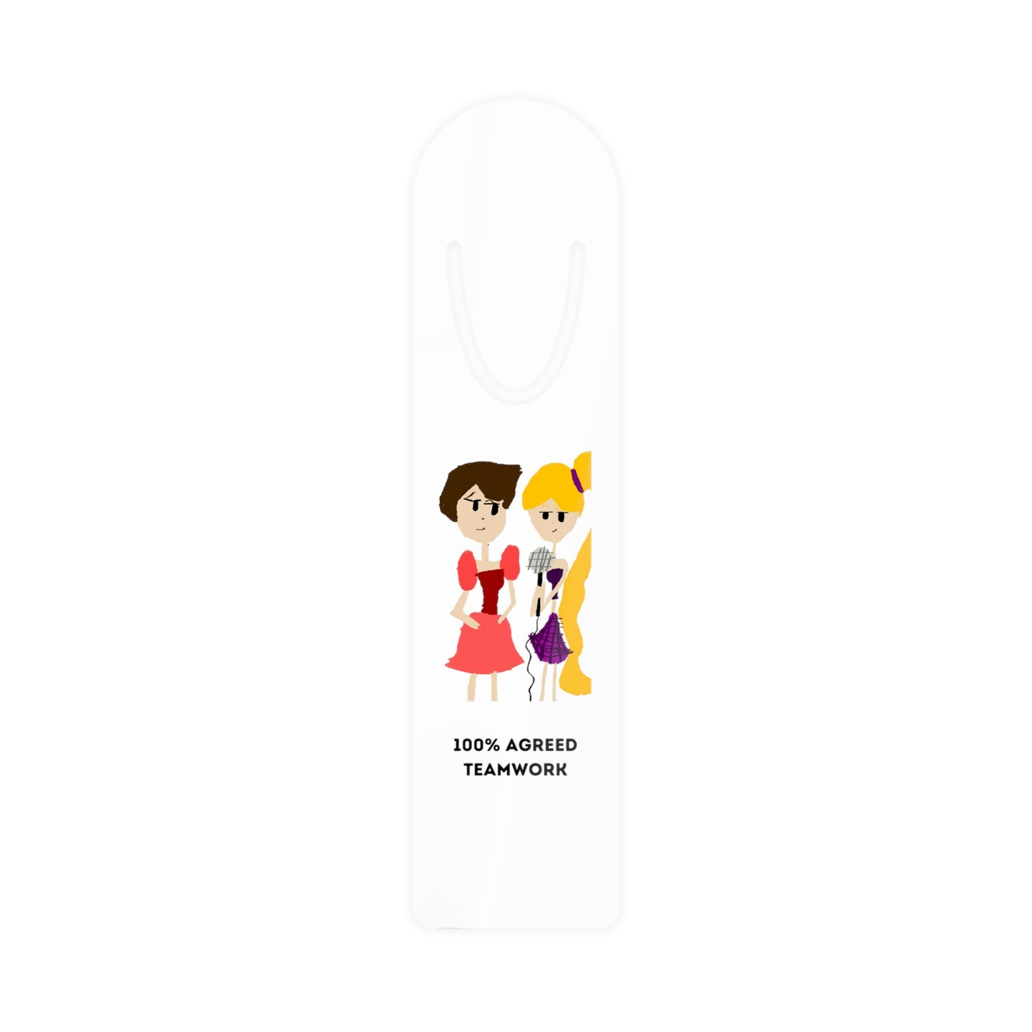 100 % AGREED TEAMWORK ISAAC IDYER ARTS DESINGS Bookmark