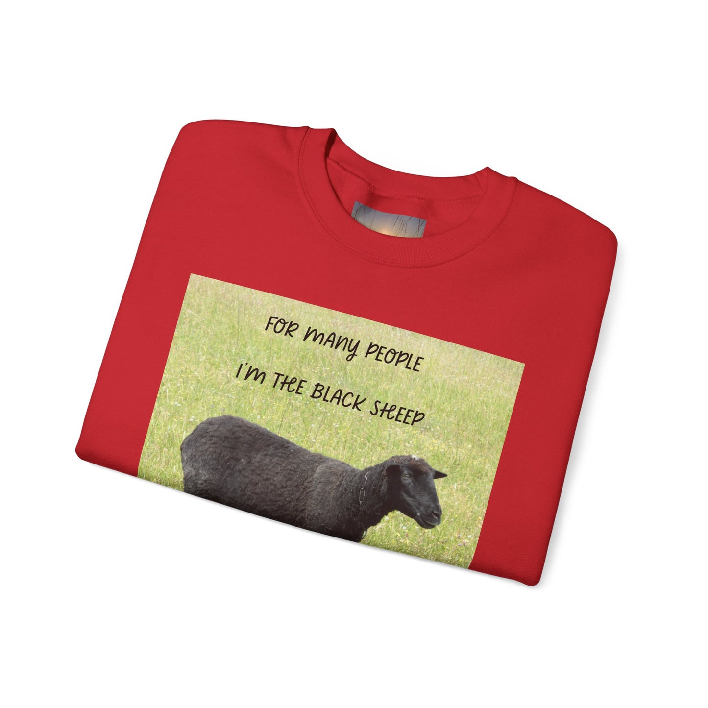 Black Sheep Crewneck Sweatshirt, Funny Gift for Introverts, Cozy Unisex Sweatshirt, Perfect for Casual Wear, Unique Gift Idea
