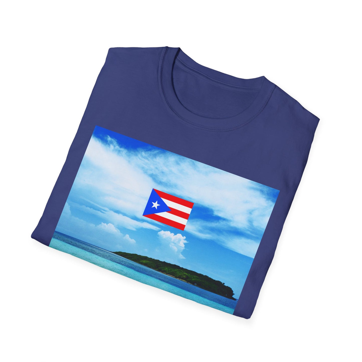Puerto Rico Pride T-Shirt, Beach Vacation Tee, Unisex Graphic Shirt, Lighthouse Design, Caribbean Summer Wear
