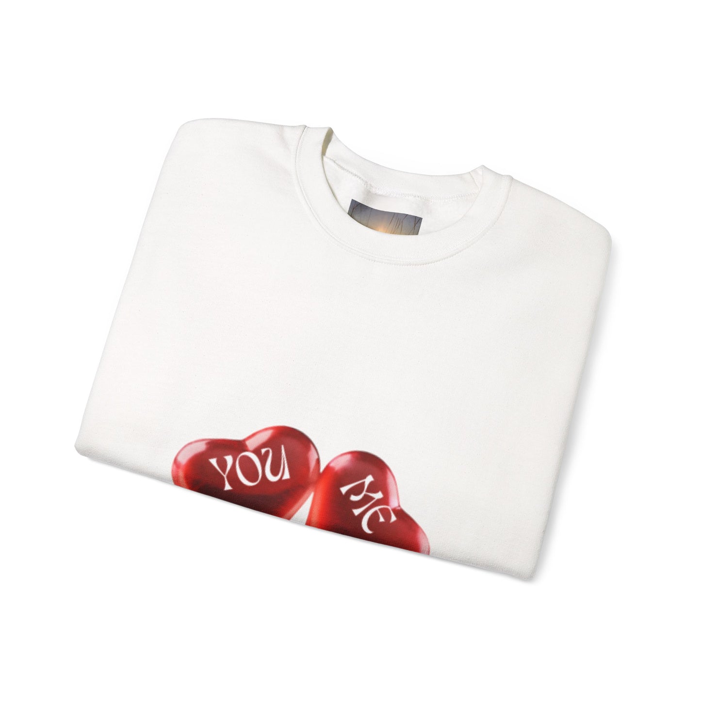 YOU AND ME Romantic Crewneck Sweatshirt, Valentine's Day Gift, Heart Sweatshirt, Unisex Love Hoodie, Couples Apparel