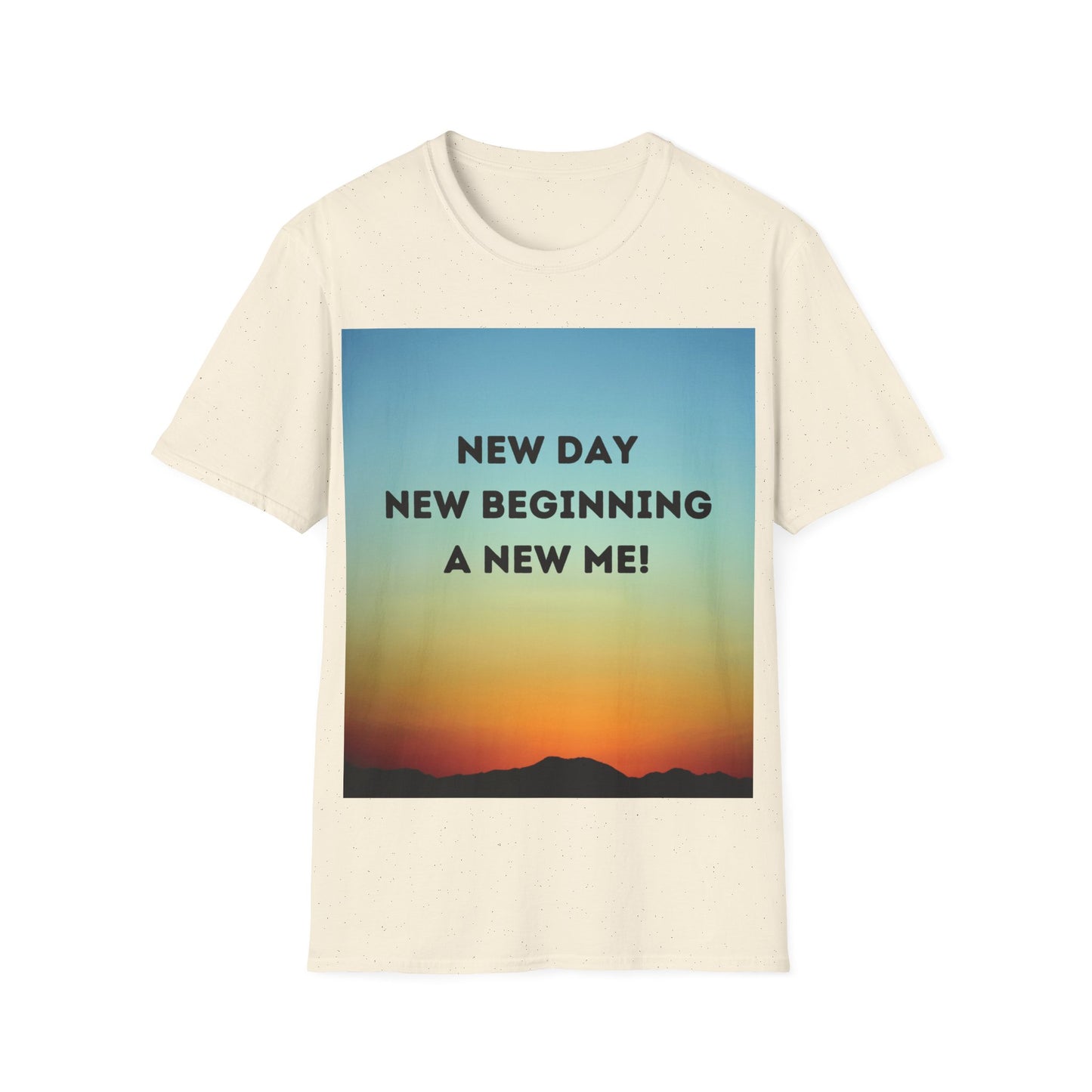 NEW DAY NEW BEGINNING A NEW ME Unisex Softstyle T-Shirt