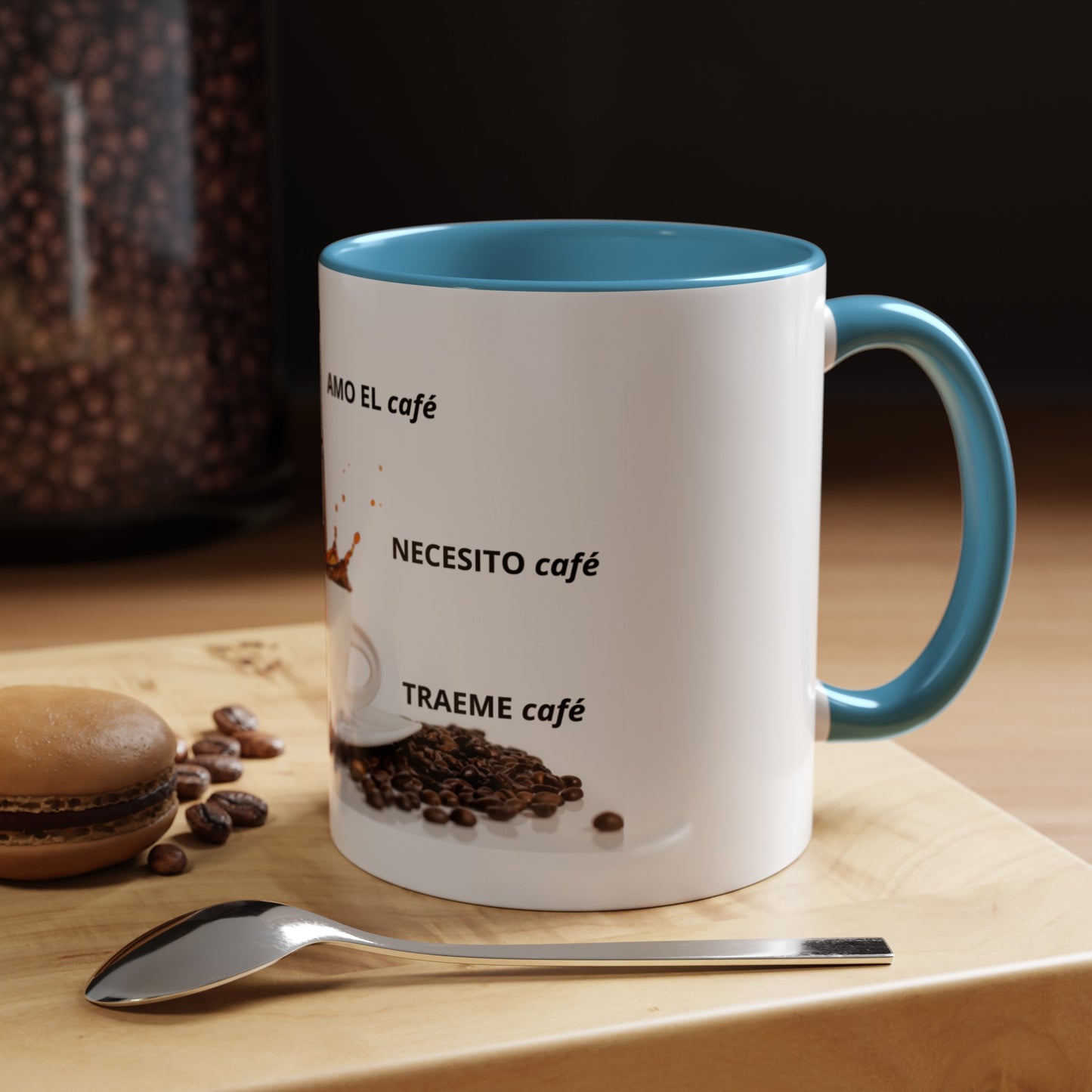 NEW ME IM AMO EL café Accent Coffee Mug (11, 15oz)