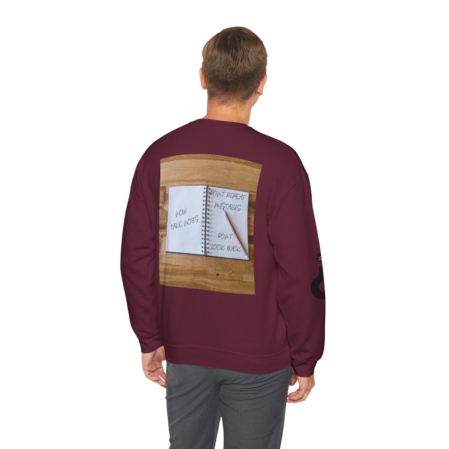TURN THE PAGE Inspirational Sweatshirt for Note-Takers, Cozy Crewneck, Motivational Gift, Book Lovers, Back-to-School Apparel