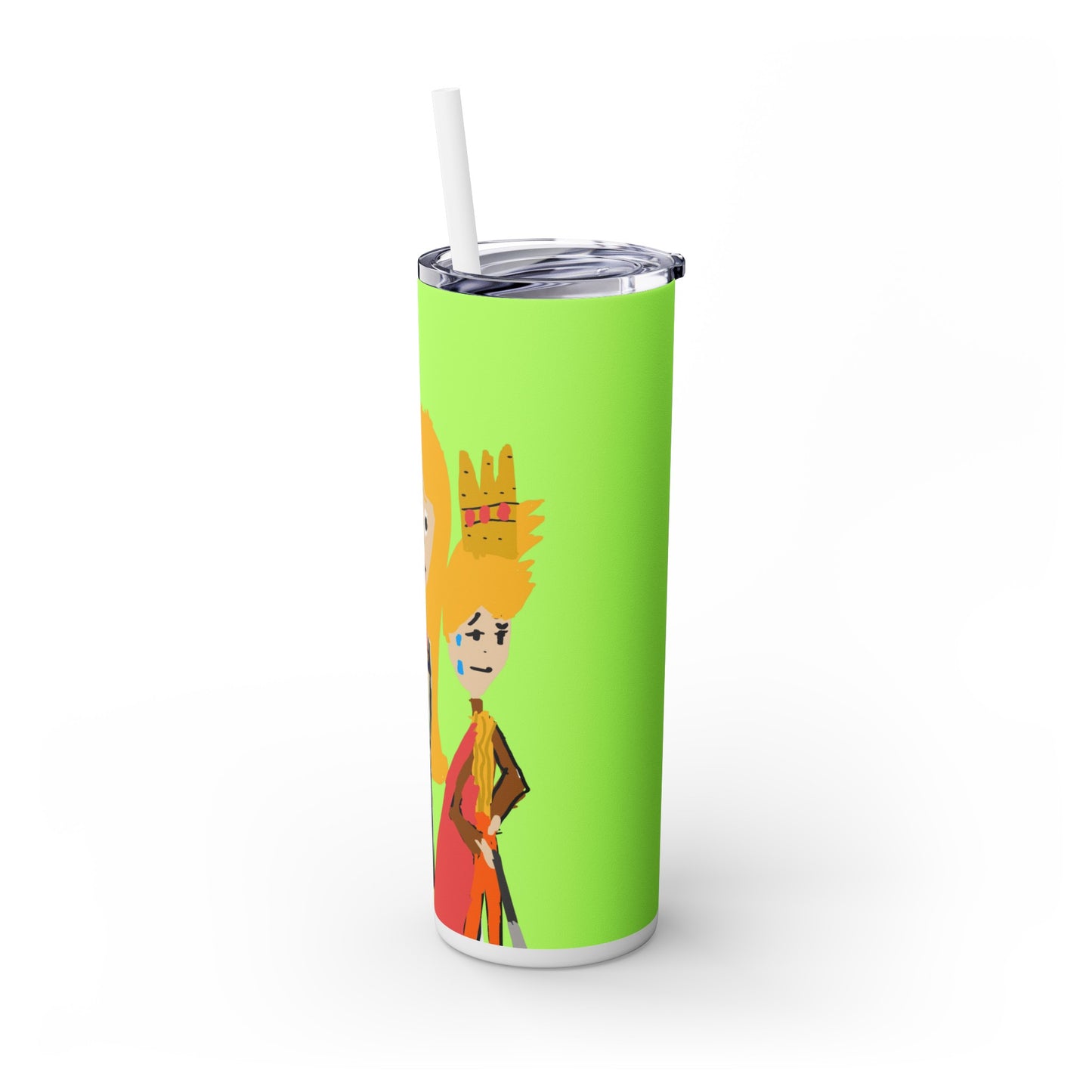 CONSEQUENCES ISAAC IDYER ARTS DESINGS Skinny Tumbler with Straw, 20oz