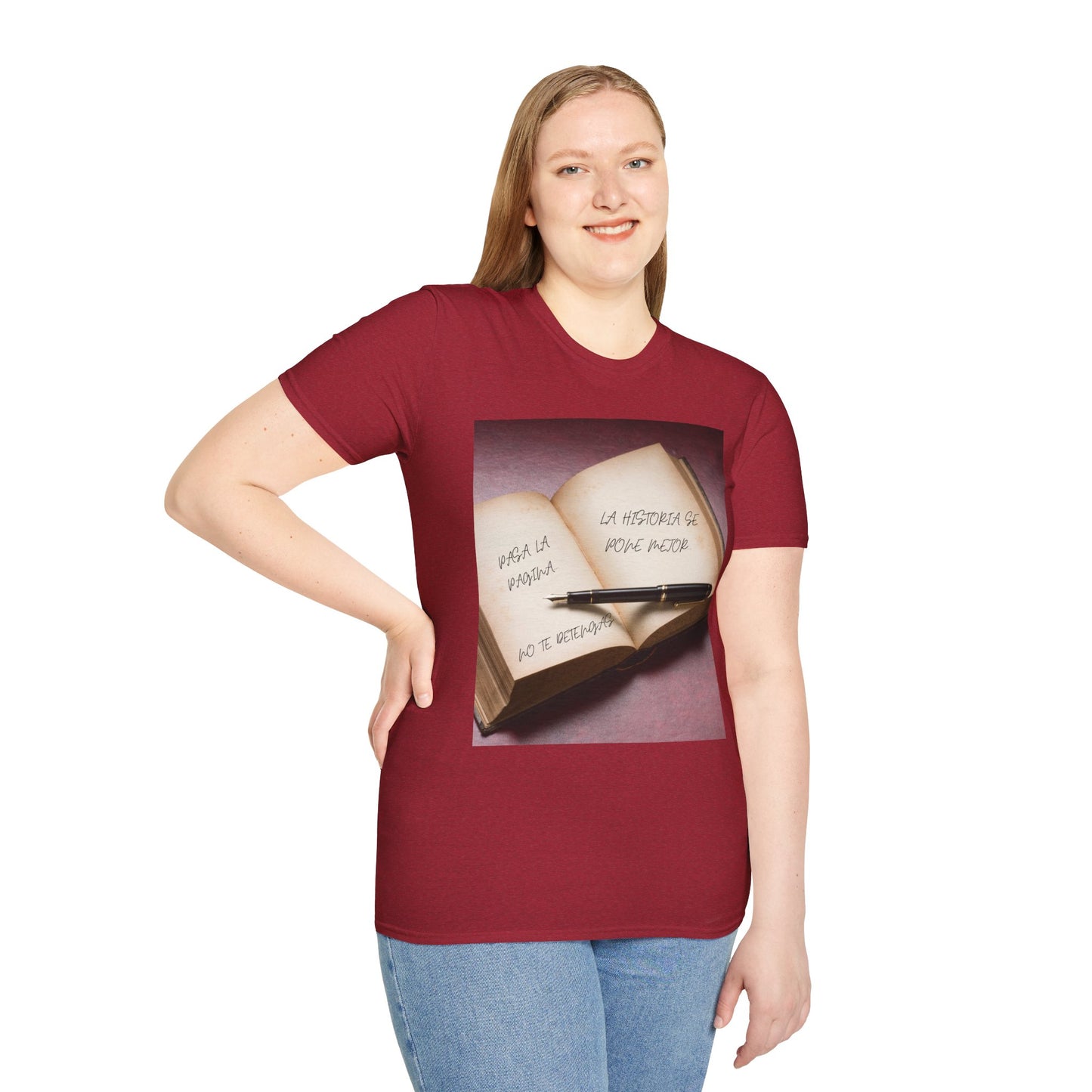 PASA LA PAGINA Inspirational Quote T-Shirt, Motivational Tee, Gift for Writers, Book Lovers Apparel, Comfortable Fashion Statement