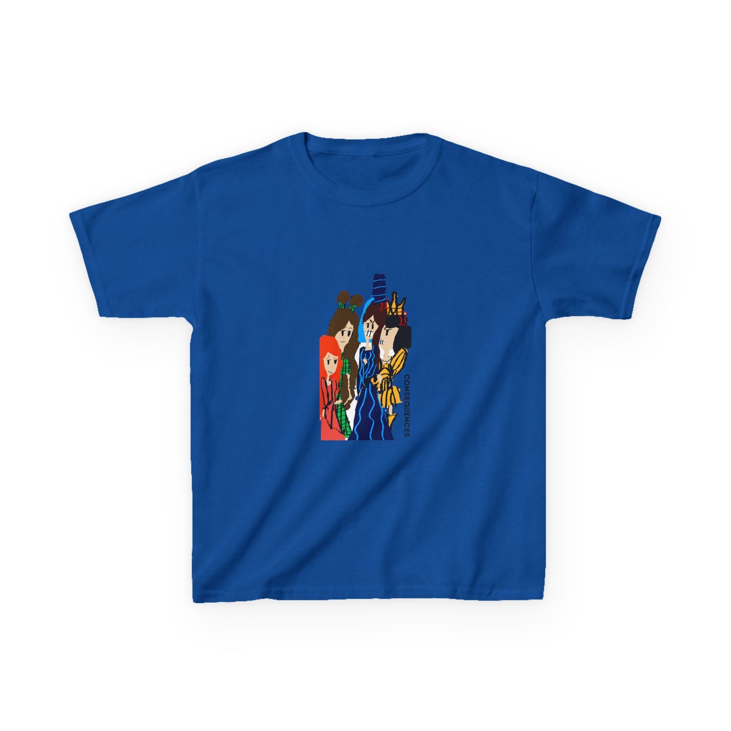 CONSEQUENCES ISAAC IDYER ARTS DESINGS Kids Heavy Cotton™ Tee