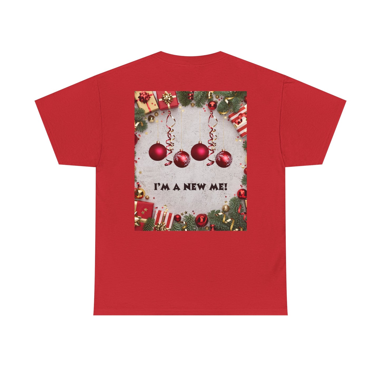 Christmas-Themed Unisex Heavy Cotton Tee, Holiday Gift, Festive Apparel, Family Gatherings, New Year Celebrations, Cute Christmas Shirt