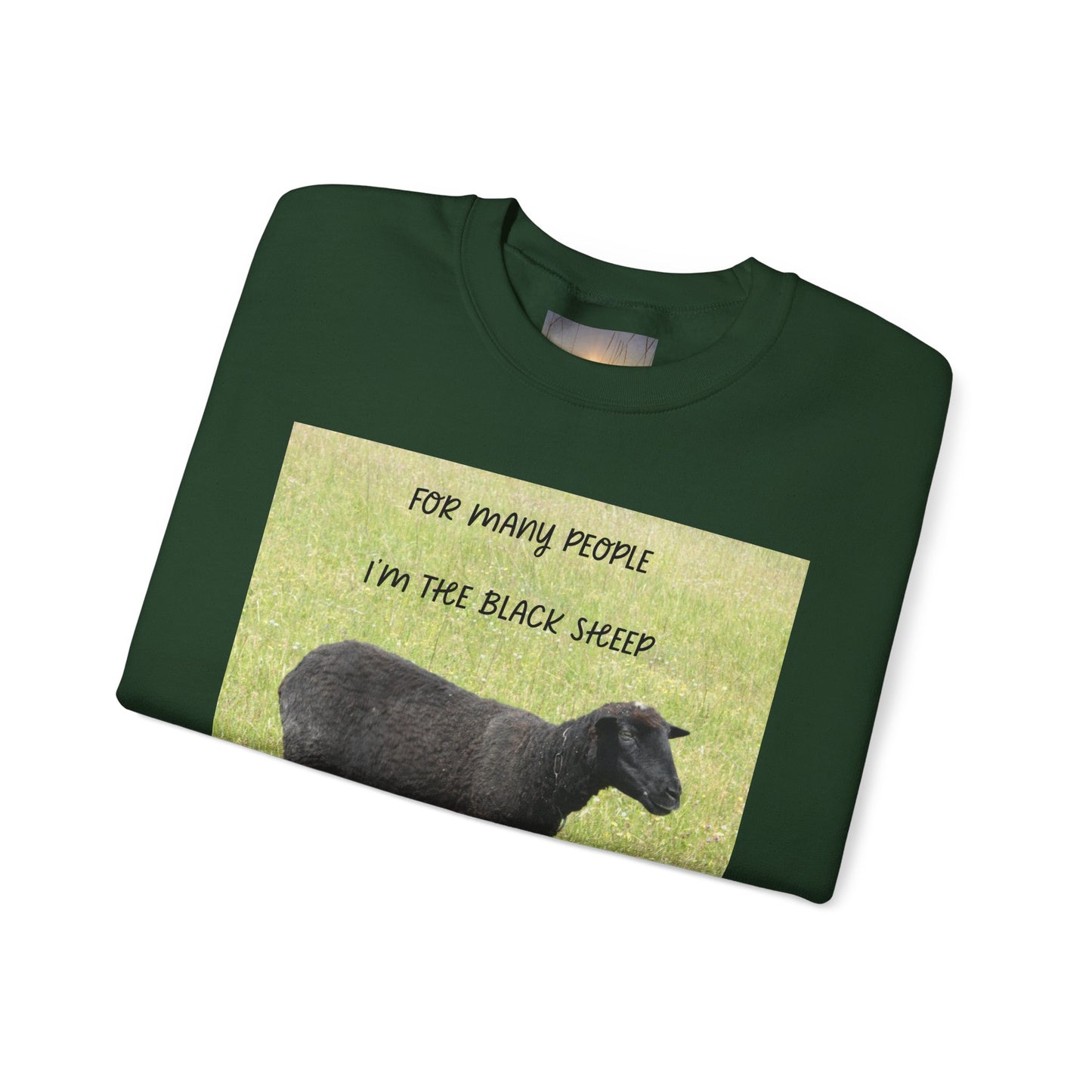 Black Sheep Crewneck Sweatshirt, Funny Gift for Introverts, Cozy Unisex Sweatshirt, Perfect for Casual Wear, Unique Gift Idea