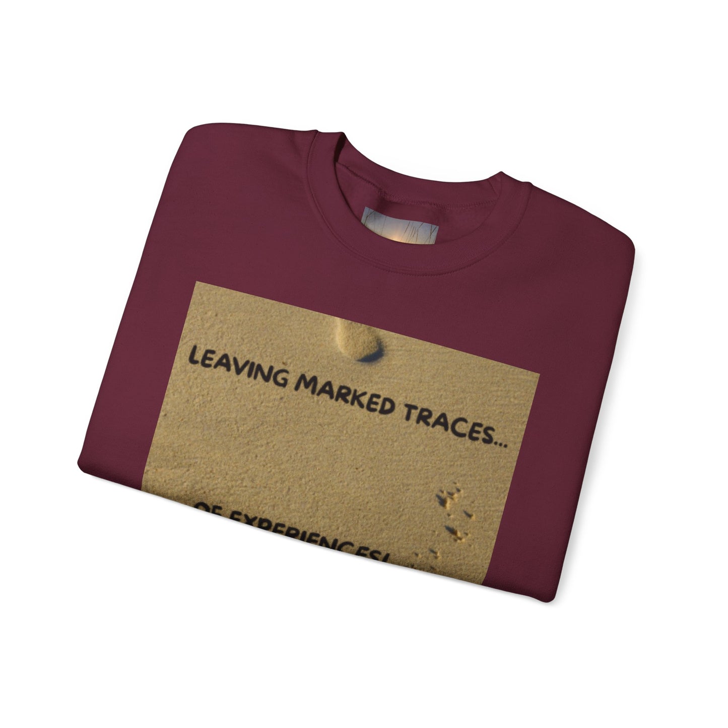 LEAVING MARKED TRACES New Beginnings Crewneck Sweatshirt | Inspirational Gift, Motivational Apparel, Unisex Fashion, Casual Wear, Self-Improvement