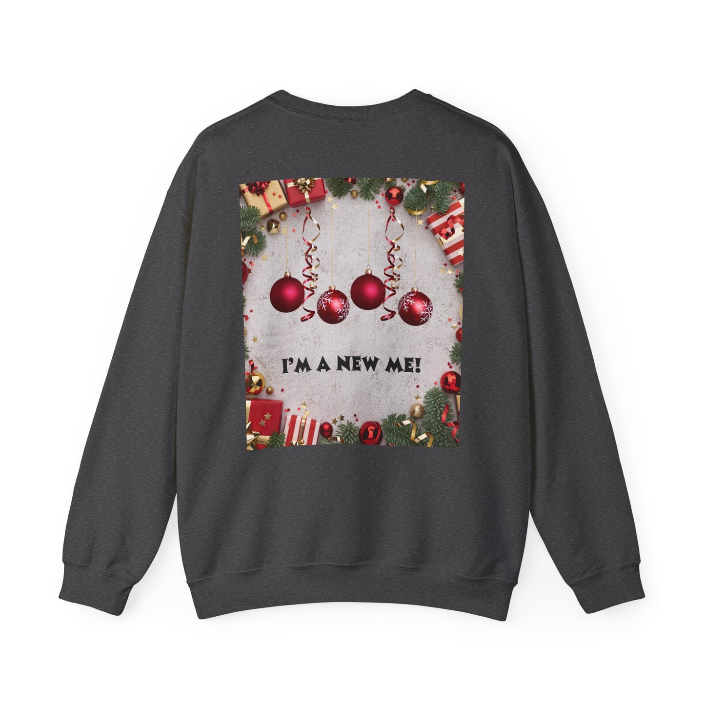 Cozy Christmas Sweatshirt - Reflect Empathy & Be A New You, Holiday Gift, Winter Fashion, Christmas Celebration, Unisex Crewneck