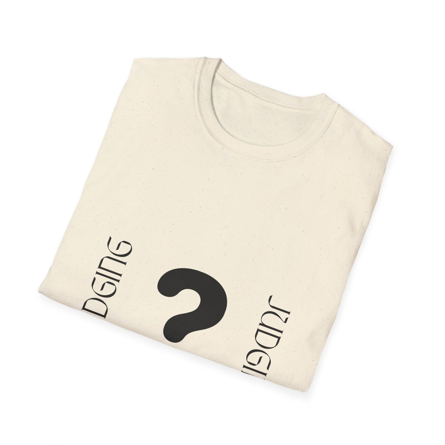 JUDGING Whimsical Unisex T-Shirt with Playful Door Design - Fun Gift for Friends, Casual Wear, Birthday Surprise, Everyday Humor, Quirky Style