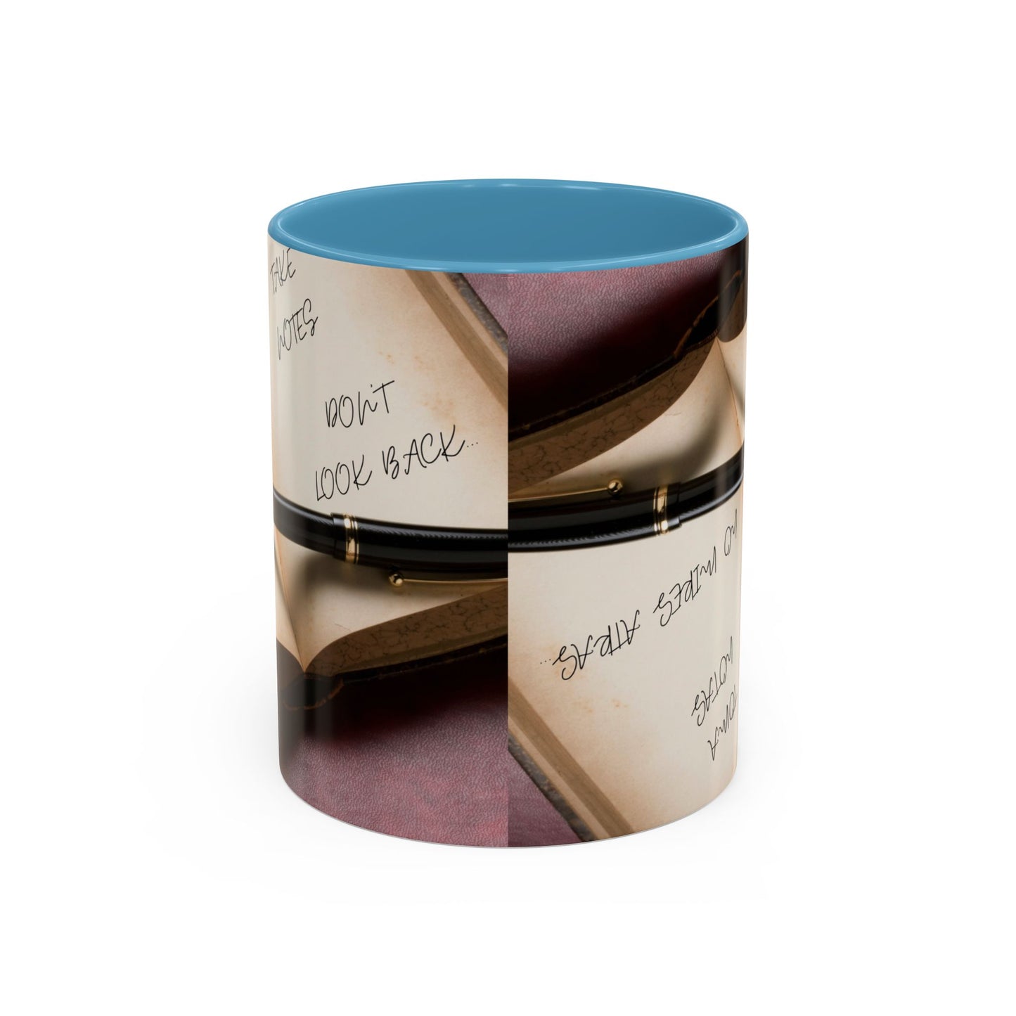TURN THE PAGE NO TE DETENGAS Inspirational Accent Coffee Mug - Motivational Quotes, Perfect for Home or Office, Gift for Friends, Encouragement, Self-care
